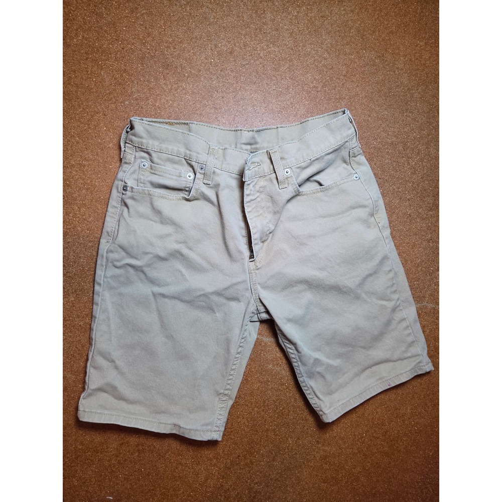 Levis 405 Standard Fit Shorts Mens 32 Tan Khaki Denim Twill Casual 39864-0079